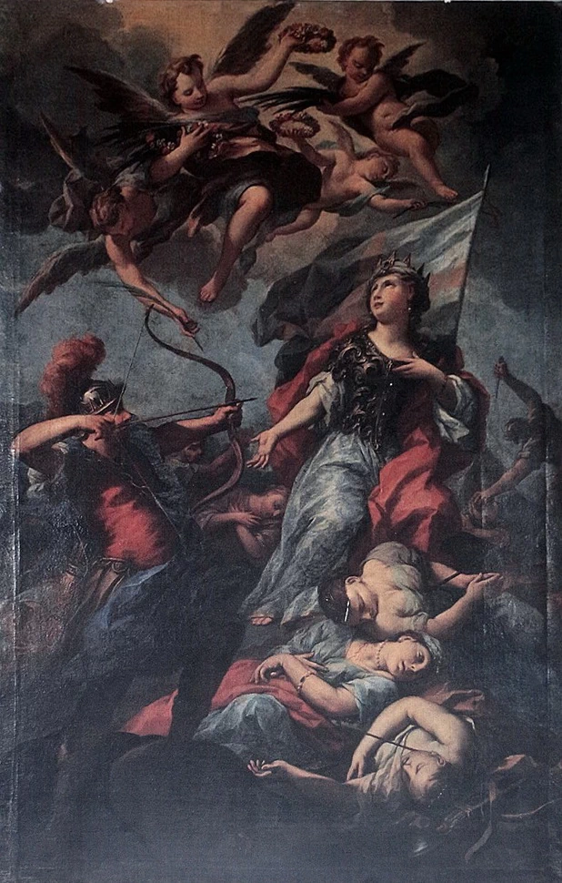 Martirio di sant'Orsola e le compagne - Santi Giusto e Clemente, Volterra